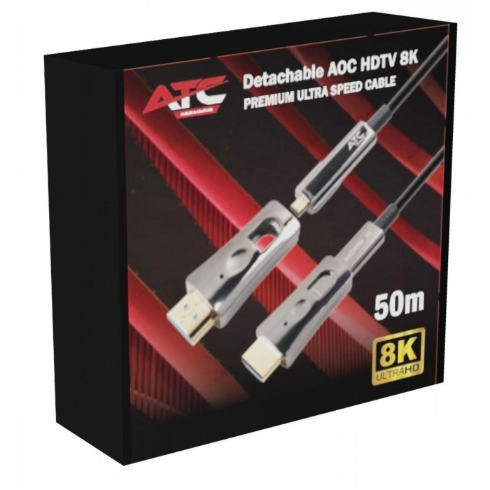 ATC AOC HDMI 2.1V 8K Αποσπώμενο Οπτικό Καλώδιο 50m ATC AOC HDMI 2.1V 8K Αποσπώμενο Οπτικό Καλώδιο 50m