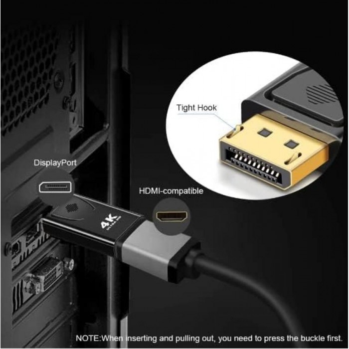 Μετατροπέας DP σε HDMI Θηλ. 4K Μετατροπέας DP σε HDMI Θηλ. 4K