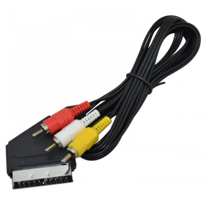 ATC Καλώδιο Scart σε 3RCA 1.5m Χωρίς Διακόπτη ATC Καλώδιο Scart σε 3RCA 1.5m Χωρίς Διακόπτη