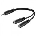 Καλώδιο Ήχου 3.5mm σε 2x 3.5mm Θηλ. 0.2m Καλώδιο Ήχου 3.5mm σε 2x 3.5mm Θηλ. 0.2m
