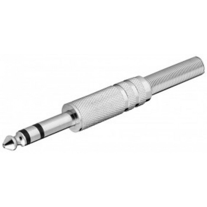Φίς 6.3mm Stereo Μεταλλικό Αρσ.