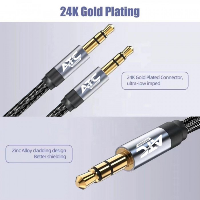Cable ATC HQ 3.5mm Male / Male 5m Cable ATC HQ 3.5mm Male / Male 5m