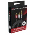 ATC HQ 3.5mm M/ 2 X RCA Cable 5m ATC HQ 3.5mm M/ 2 X RCA Cable 5m
