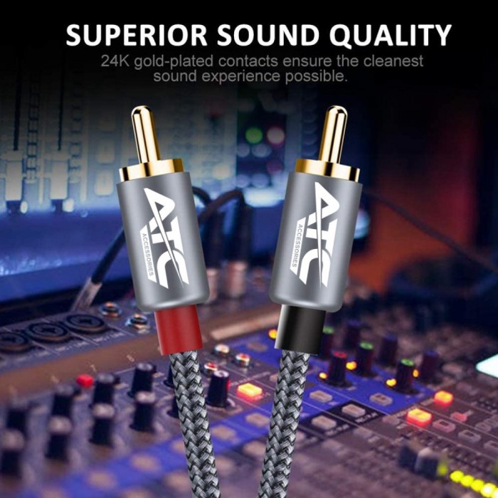 ATC HQ 2xRCA / 2xRCA 3m Cable ATC HQ 2xRCA / 2xRCA 3m Cable
