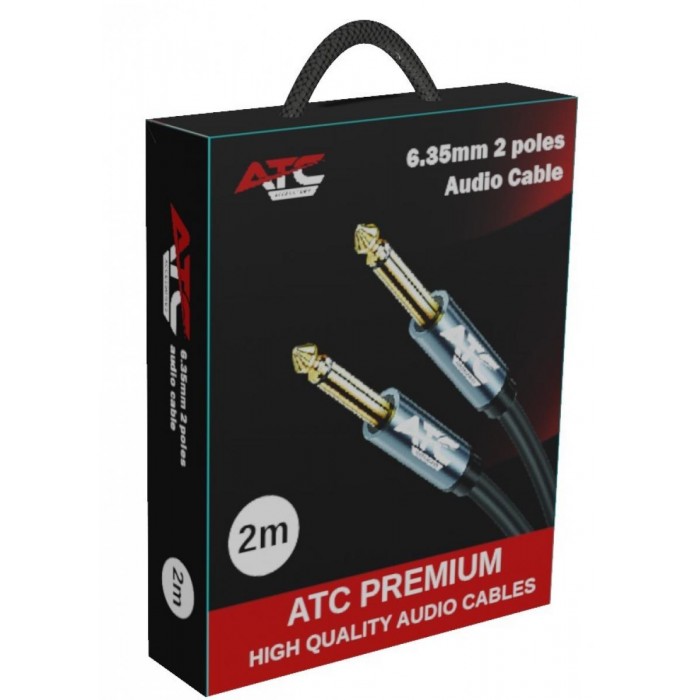 ATC HQ 6.35 Mono / 6.35 Mono Cable 2.0m ATC HQ 6.35 Mono / 6.35 Mono Cable 2.0m