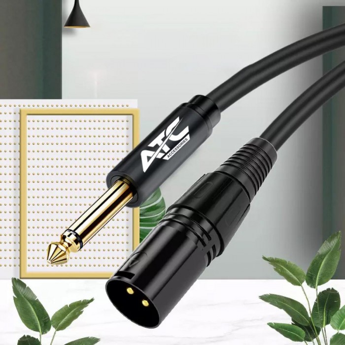 ATC HQ 6.35mm Mono / Canon Male Cable 2m