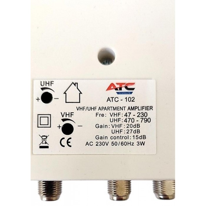ATC Ενισχυτής Γραμμής ATC-102 27dB 5G LTE700 ATC Ενισχυτής Γραμμής ATC-102 27dB 5G LTE700