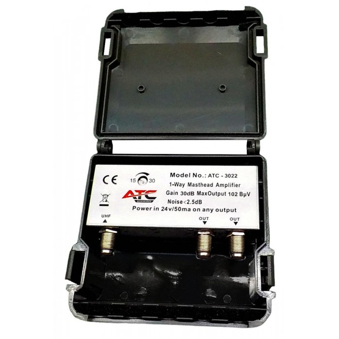 ATC Ενισχυτής Ιστού 30dB ATC-3022 5G LTE700 2 Εξόδων ATC Ενισχυτής Ιστού 30dB ATC-3022 5G LTE700 2 Εξόδων