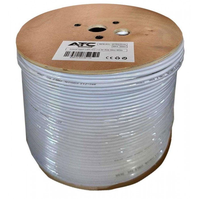 ATC Στροφείο RF ATC-713 Value RG6 300m Ξύλινο ATC Στροφείο RF ATC-713 Value RG6 300m Ξύλινο