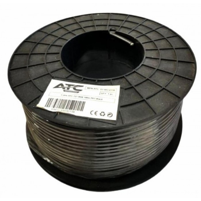 Καλώδιο ATC-721 RG6 100μ PET Μαύρο Καλώδιο ATC-721 RG6 100μ PET Μαύρο