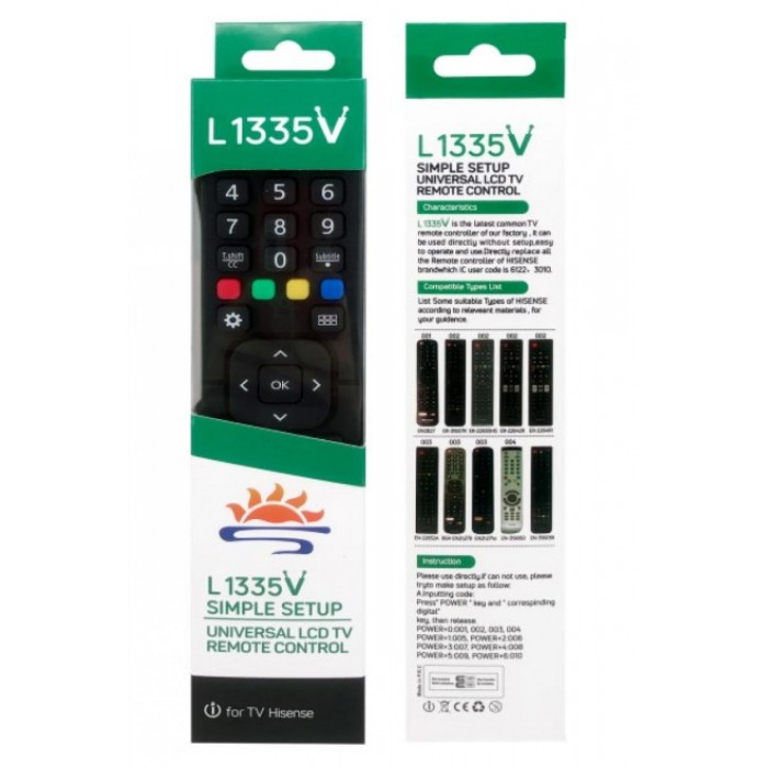 Τηλεχειριστήριο Universal για Hisense L 1335V