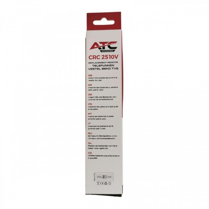 ATC Τηλεχειριστήριο για Telefunken Vestel & Beko OLED/LED TVs CRC-2510V