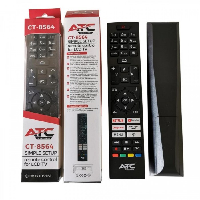 ATC Τηλεχειριστήριο για Toshiba LCD TVs CT-8564 NYGPM1 ATC Τηλεχειριστήριο για Toshiba LCD TVs CT-8564 NYGPM1