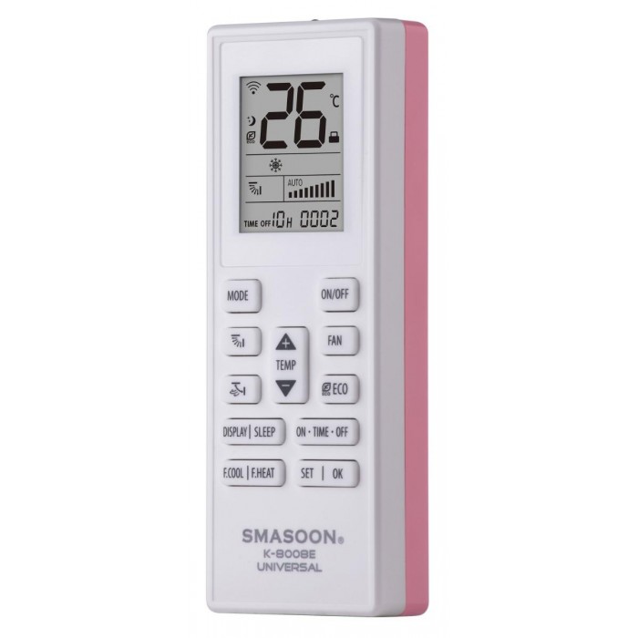 SMASOON K-8008E Universal Τηλεχειριστήριο Κλιματισμού Ροζ