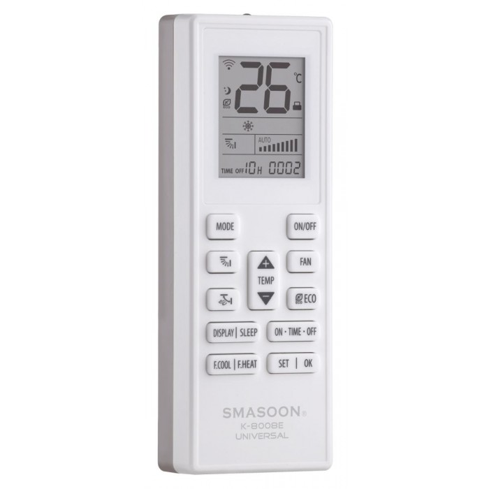 SMASOON K-8008E Universal Τηλεχειριστήριο Κλιματισμού Γκρι SMASOON K-8008E Universal Τηλεχειριστήριο Κλιματισμού Γκρι