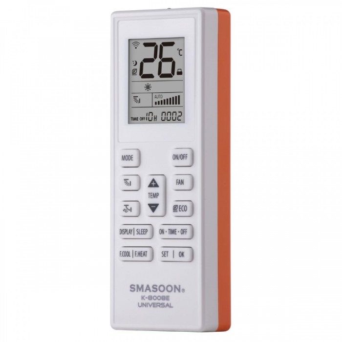SMASOON K-8008E Universal Τηλεχειριστήριο Κλιματισμού Πορτοκαλί