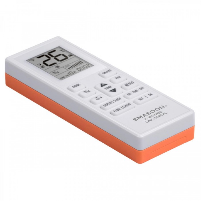 SMASOON K-8008E Universal Τηλεχειριστήριο Κλιματισμού Πορτοκαλί SMASOON K-8008E Universal Τηλεχειριστήριο Κλιματισμού Πορτοκαλί