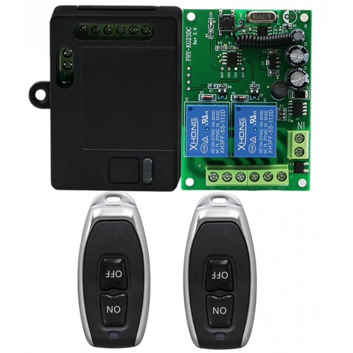 Δικάναλος Δέκτης Εντολών KIT Με 2 Κοντρόλ KG1285V (12V εως 85V)