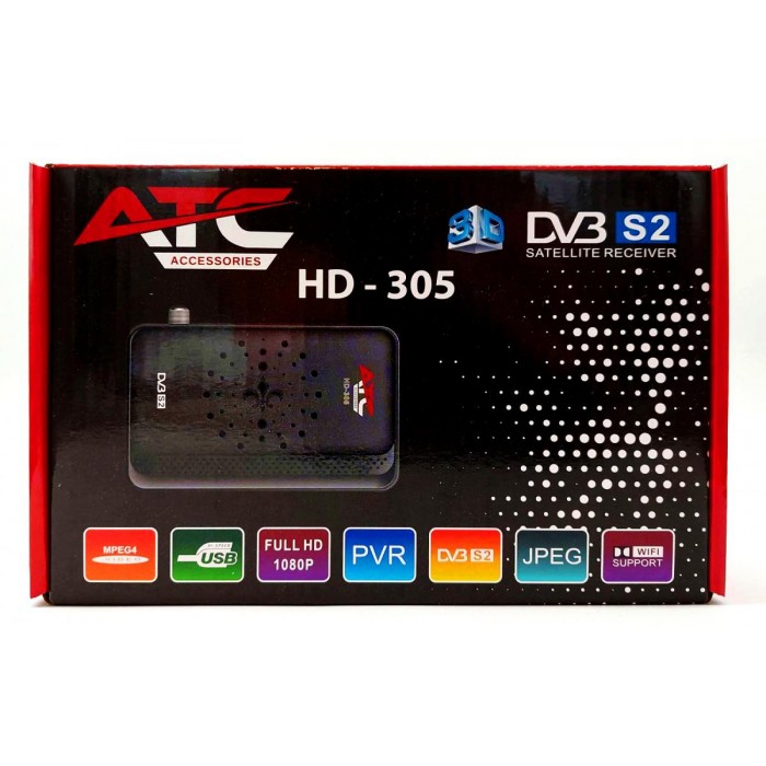 ATC Δορυφορικός Δέκτης ATC HD305 DVBS2 ATC Δορυφορικός Δέκτης ATC HD305 DVBS2