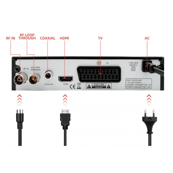 ATC Επίγειος Δέκτης ATC HD-205 T2 H.265 ATC Επίγειος Δέκτης ATC HD-205 T2 H.265