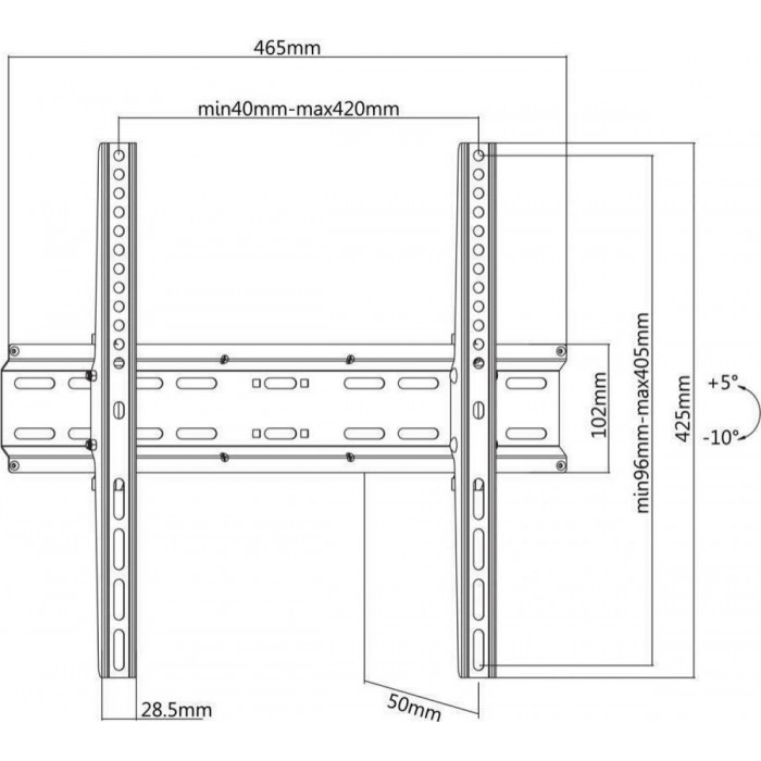 ATC Βάση TV Επιτοίχια ATC-2544 32'' - 65 ATC Βάση TV Επιτοίχια ATC-2544 32'' - 65