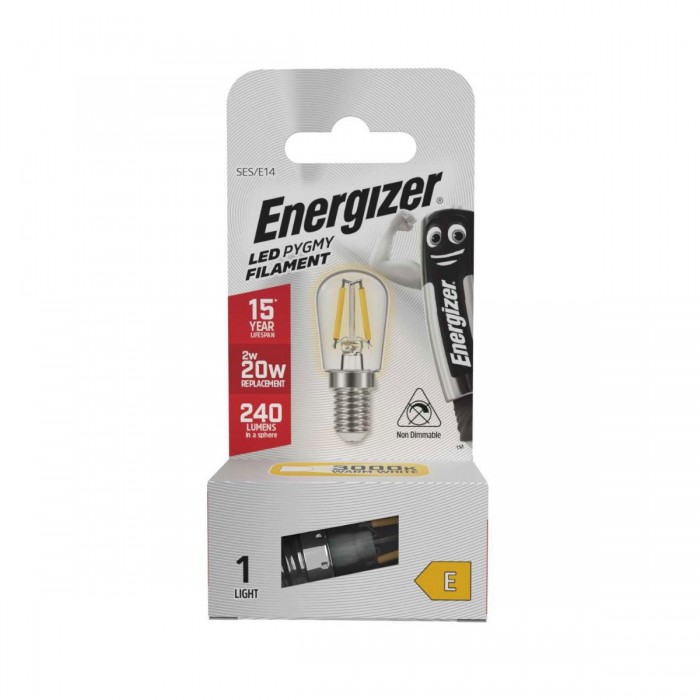 Energizer BEC Λάμπα Filament LED Pigmy (Fridger) 2W E14 240lm 3000K Θερμό Λευκό Energizer BEC Λάμπα Filament LED Pigmy (Fridger) 2W E14 240lm 3000K Θερμό Λευκό