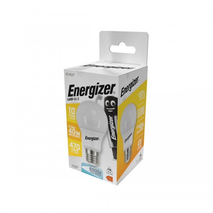 Energizer BEC Κοινή Λάμπα LED 4.9W E27 470lm 6500K Ψυχρό Λευκό Energizer BEC Κοινή Λάμπα LED 4.9W E27 470lm 6500K Ψυχρό Λευκό