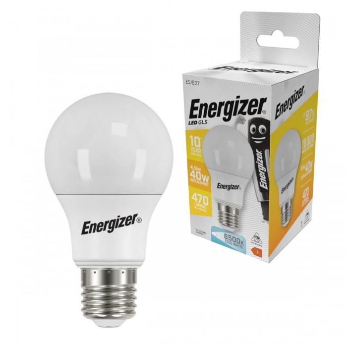 Energizer BEC Κοινή Λάμπα LED 4.9W E27 470lm 6500K Ψυχρό Λευκό Energizer BEC Κοινή Λάμπα LED 4.9W E27 470lm 6500K Ψυχρό Λευκό