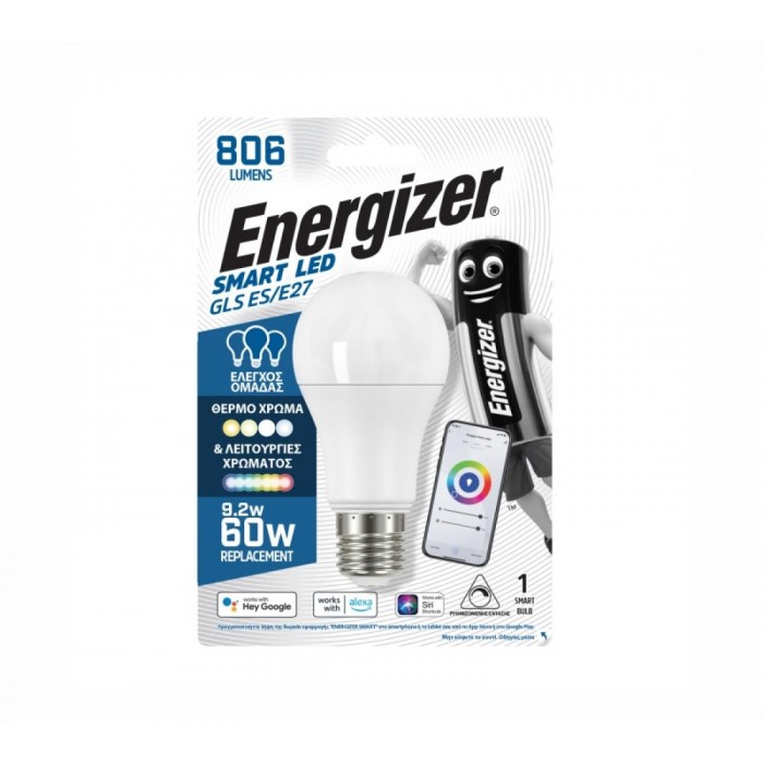 Energizer S18523 Smart Λαμπτήρας LED A60 E27 9W