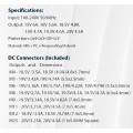 Τροφοδοτικό 90w για Laptop με 10 κεφαλές