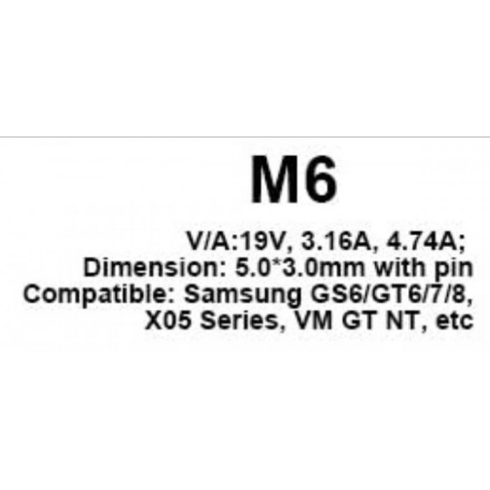 Φίς Laptop M6 Φίς Laptop M6