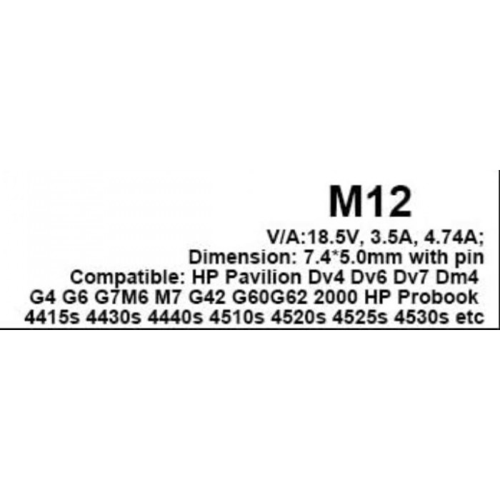 Φίς Laptop M12 Φίς Laptop M12