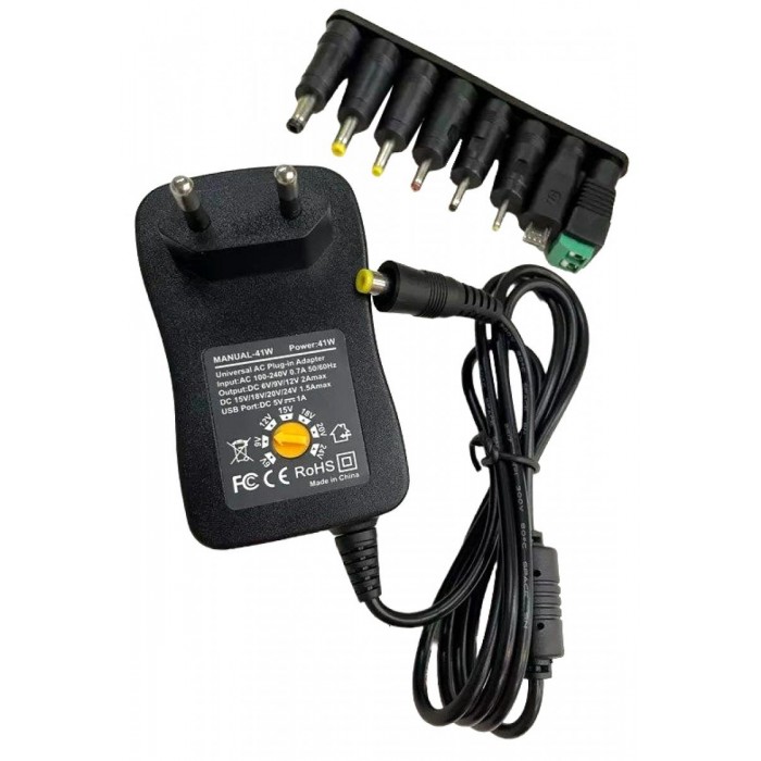 ATC Τροφοδοτικό 41W Switching με 8 κεφαλές 6V-24V ATC Τροφοδοτικό 41W Switching με 8 κεφαλές 6V-24V