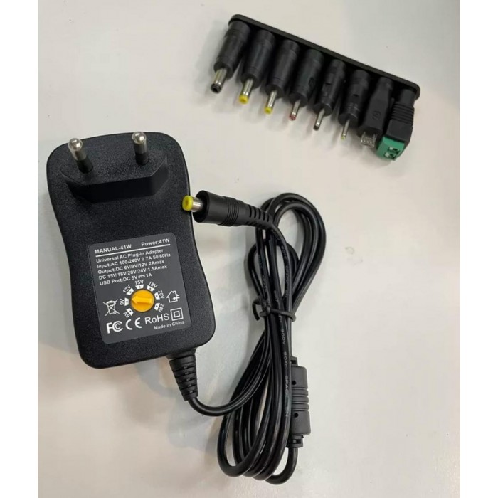 ATC Τροφοδοτικό 41W Switching με 8 κεφαλές 6V-24V ATC Τροφοδοτικό 41W Switching με 8 κεφαλές 6V-24V