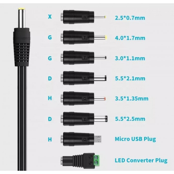 ATC Τροφοδοτικό 41W Switching με 8 κεφαλές 6V-24V ATC Τροφοδοτικό 41W Switching με 8 κεφαλές 6V-24V
