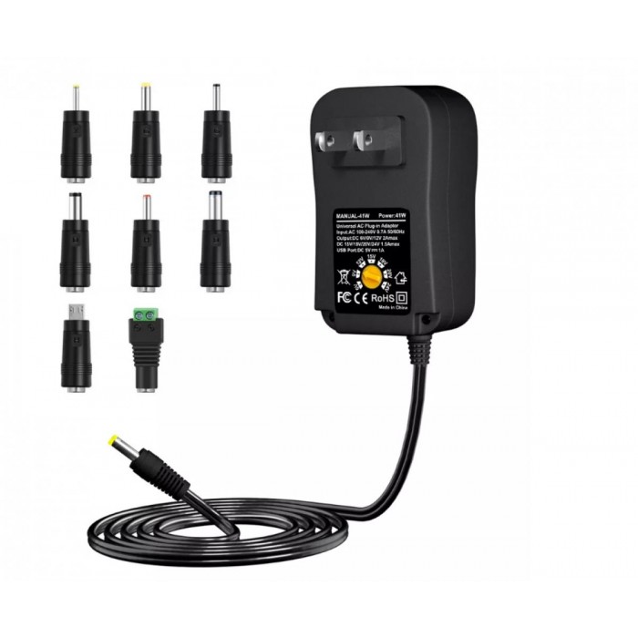 ATC Τροφοδοτικό 41W Switching με 8 κεφαλές 6V-24V ATC Τροφοδοτικό 41W Switching με 8 κεφαλές 6V-24V