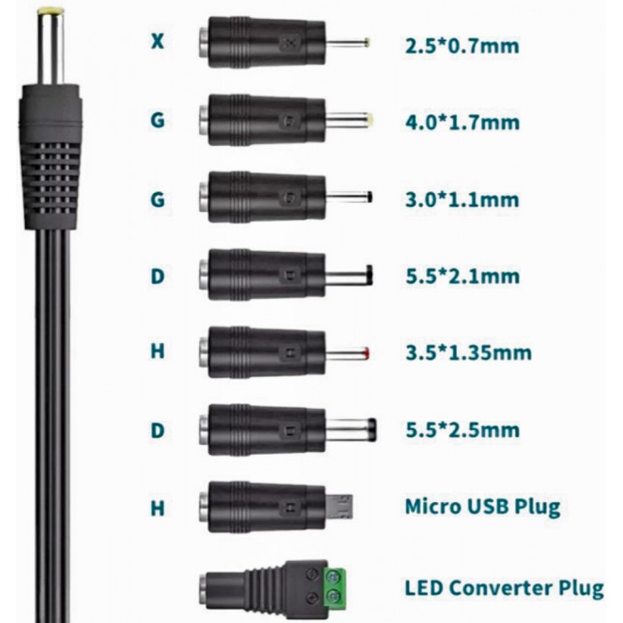 ATC Τροφοδοτικό 41W Switching με 8 κεφαλές 6V-24V ATC Τροφοδοτικό 41W Switching με 8 κεφαλές 6V-24V