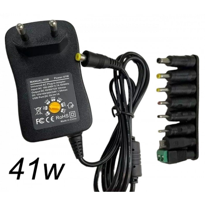 ATC Τροφοδοτικό 41W Switching με 8 κεφαλές 6V-24V ATC Τροφοδοτικό 41W Switching με 8 κεφαλές 6V-24V