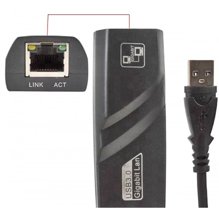 Μετατροπέας USB 3.0 σε LAN 1000MBps Μετατροπέας USB 3.0 σε LAN 1000MBps