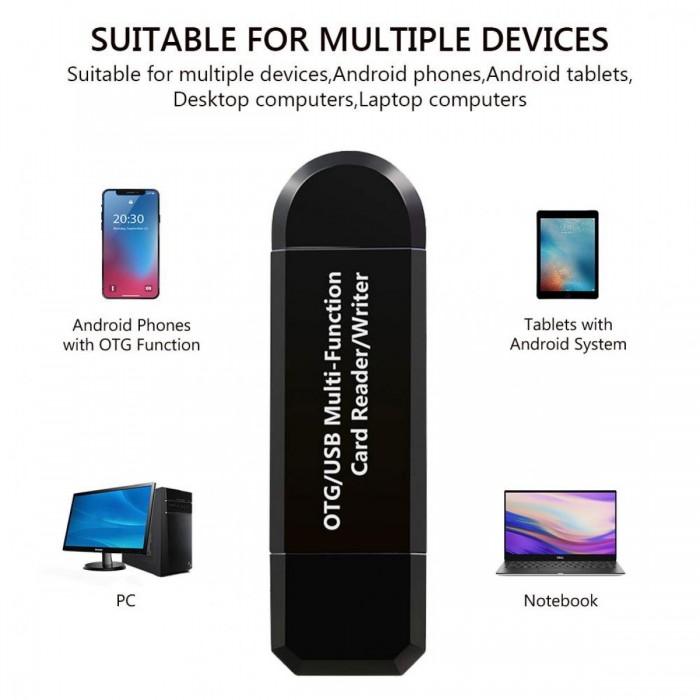 Μετατροπέας USB 2in1 Micro Card Reader Μετατροπέας USB 2in1 Micro Card Reader
