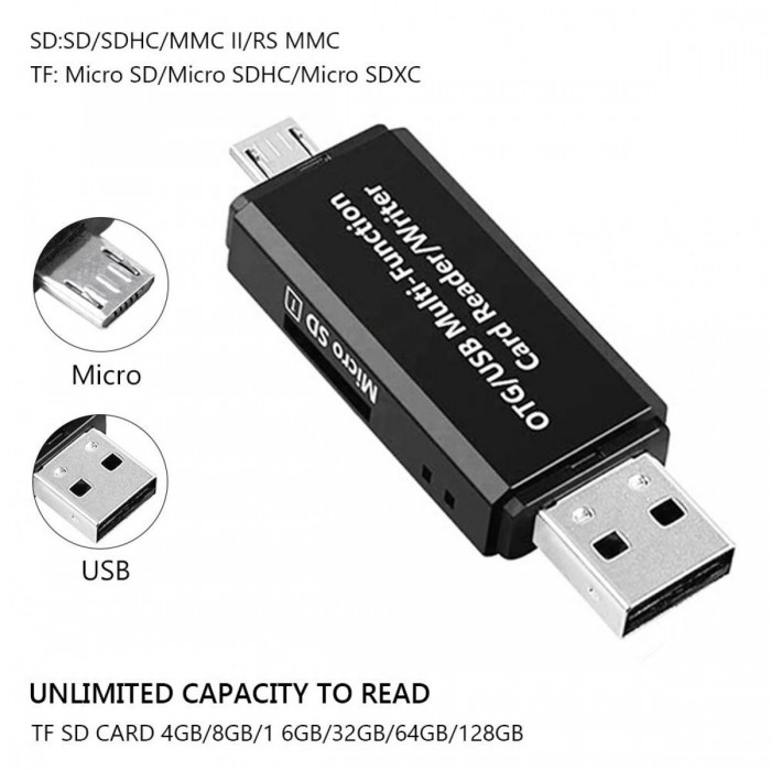 Μετατροπέας USB 2in1 Micro Card Reader Μετατροπέας USB 2in1 Micro Card Reader