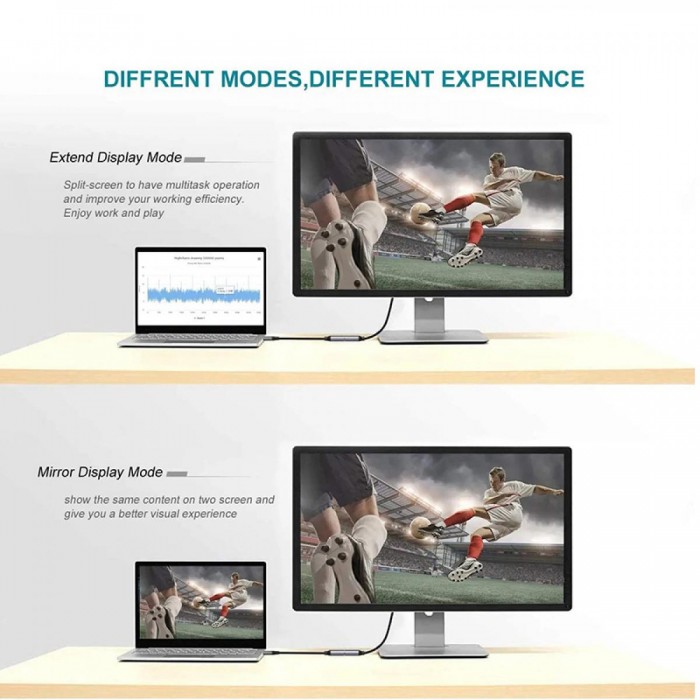 Αντάπτορας Type-C to HDTV 4k 60hz 10cm