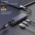 Αντάπτορας 5in1 RJ45 USB3.0x2 PD 4K 60HZ HDTV