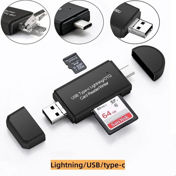 4in1 card reader Micro+2.0 A+Type C+Lightning 4in1 card reader Micro+2.0 A+Type C+Lightning