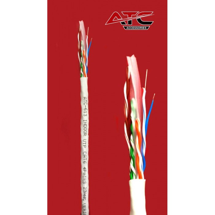 ATC Στροφείο Δικτύου ATC-613 UTP CAT6 305m Γκρί Εσωτερικό ATC Στροφείο Δικτύου ATC-613 UTP CAT6 305m Γκρί Εσωτερικό