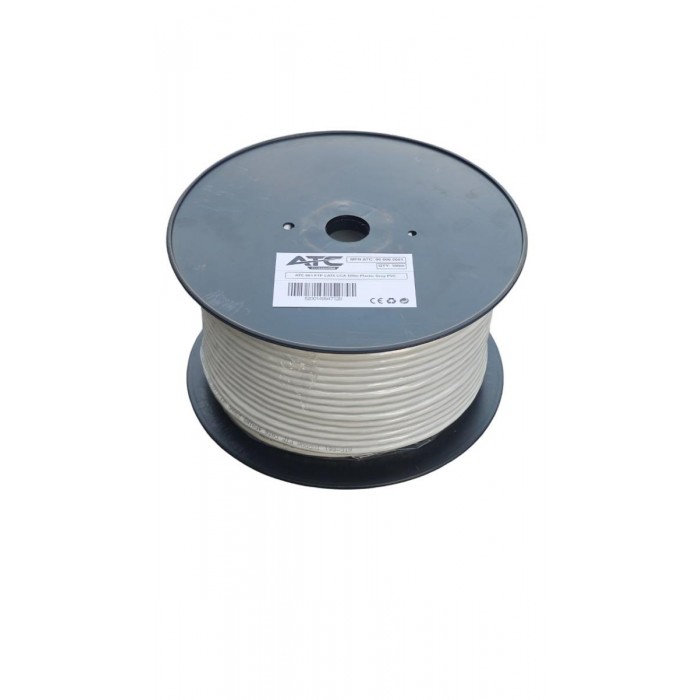 ATC-661 Στροφείο FTP CAT6 CCA Πλαστικό Γκρι 100m ATC-661 Στροφείο FTP CAT6 CCA Πλαστικό Γκρι 100m