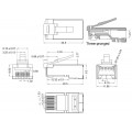 Goobay Φις Δικτύου RJ45 CAT6 STP με Θωράκιση (93829) Goobay Φις Δικτύου RJ45 CAT6 STP με Θωράκιση (93829)