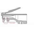 Goobay Φις Δικτύου RJ45 CAT6 STP με Θωράκιση (93829) Goobay Φις Δικτύου RJ45 CAT6 STP με Θωράκιση (93829)