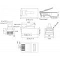 Goobay Φις Δικτύου RJ45 CAT 6 UTP χωρίς Θωράκιση 93828 Goobay Φις Δικτύου RJ45 CAT 6 UTP χωρίς Θωράκιση 93828