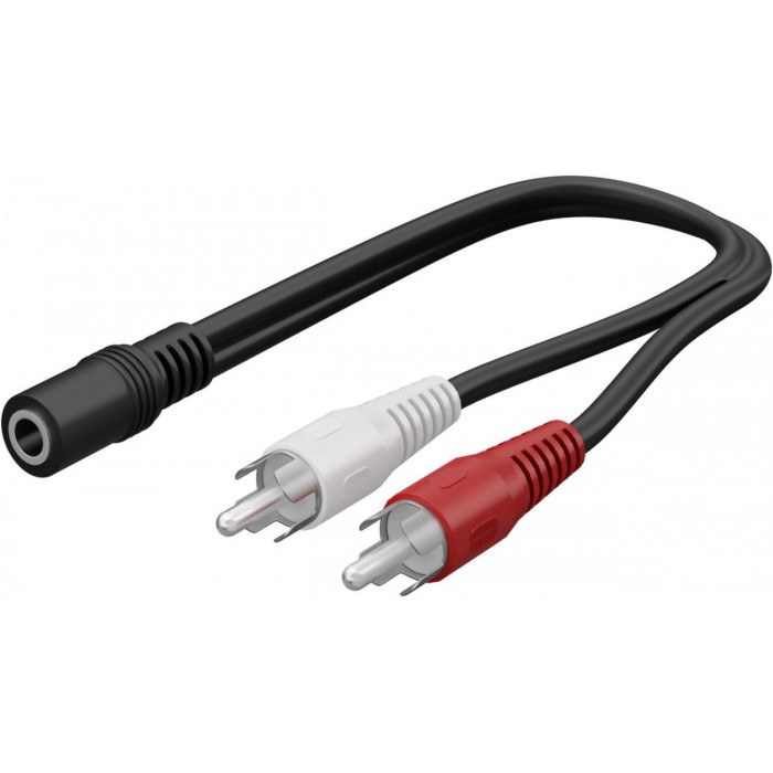 Goobay Αντάπτορας Ήχου 3.5 mm Θηλυκό σε RCA Αρσενικό 0,2 m